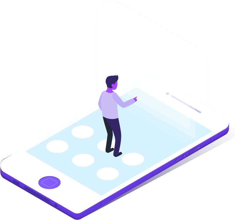 Illustrazione isometrica — postazione di lavoro